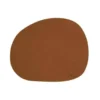 RAW Dækkeserviet recycled læder Cinnamon Brown