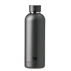Raw termoflaske i stål metallic Dark Grey 0,5L
