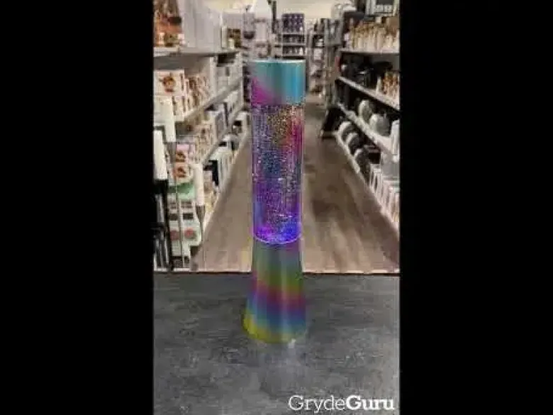 Regnbue glitterlampe til batteri