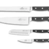 Sabatier Pluton Knivsæt 4 dele Stål/Sort