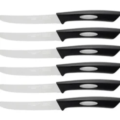 Scanpan classic steak knive 6 stk med sort håndtag