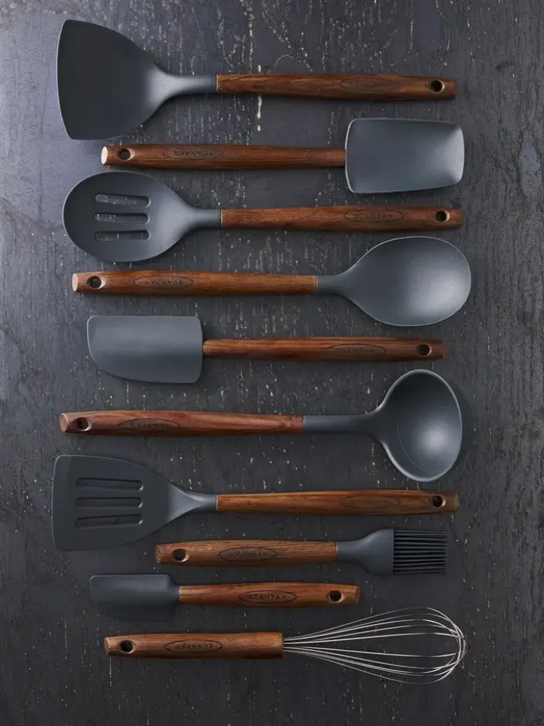 Scanpan krukkeskraber 21 cm karboniseret ask