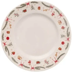 Schou Tallkerken 27 cm med julemønster