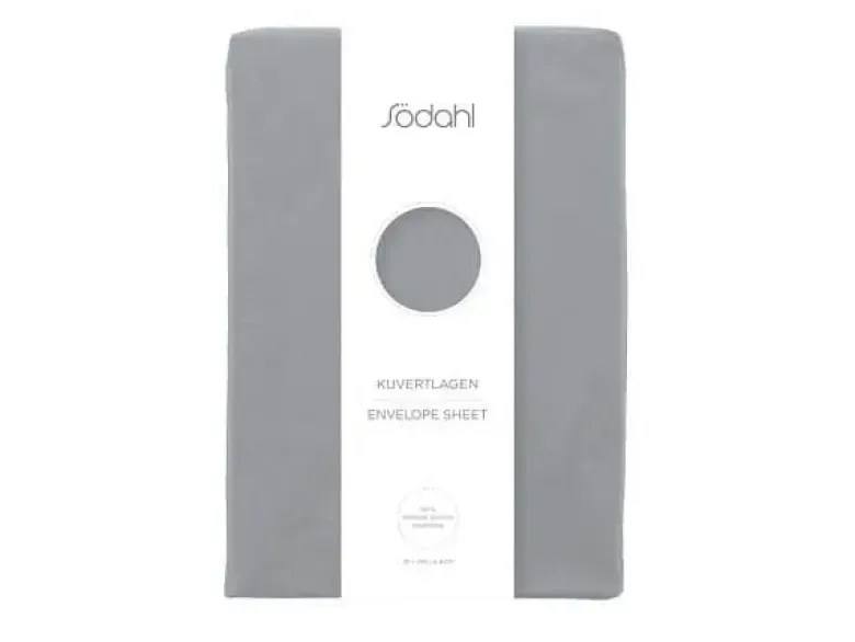 Södahl organic Calm Kuvertlagen 90 x 200 x 8 cm Stone Grey