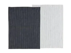 Södahl Södahl viskestykke 50x70Line 2 stk Ash/White GOTS 100 %