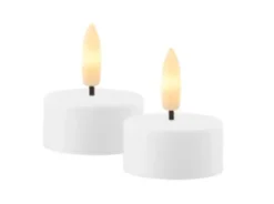 Sirius Julius Genopladelig fyrfadslys med 3D flamme 2-pak