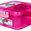 Sistema Bento Lunch Cube 1.25L pink/pink opdelt madkasse inkl bæger