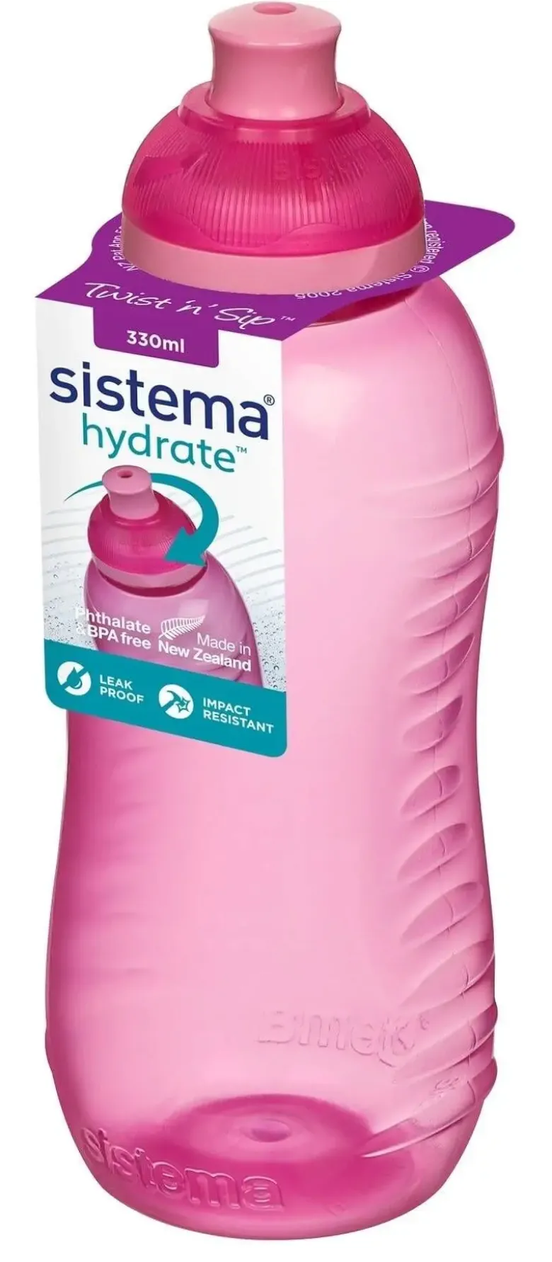 Sistema Drikkedunk 330 ml Twist and Sip pink