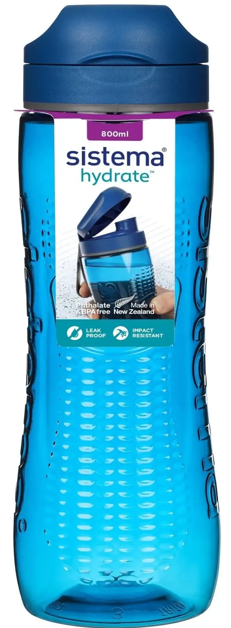 Sistema Drikkeflaske Tritan Active 800 ml mørke blå