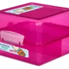 Sistema Lunch cube madkasse pink/pink