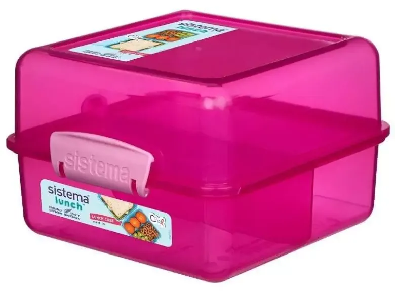 Sistema Lunch cube madkasse pink/pink