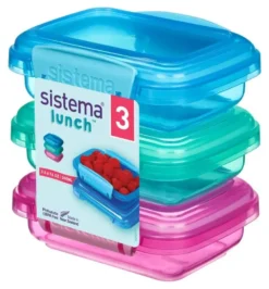 Sistema Lunch pack coloured 200 ml 3 stk