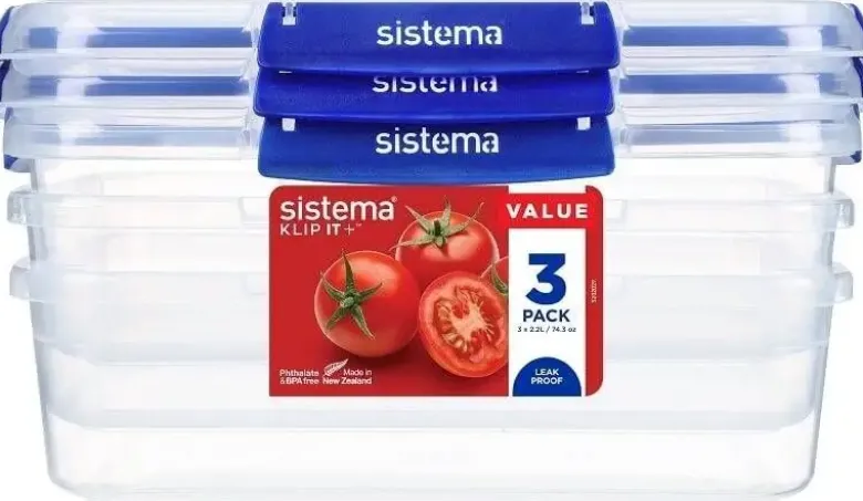 Sistema Rectangle Klip it Plus 3 pack 2,2L