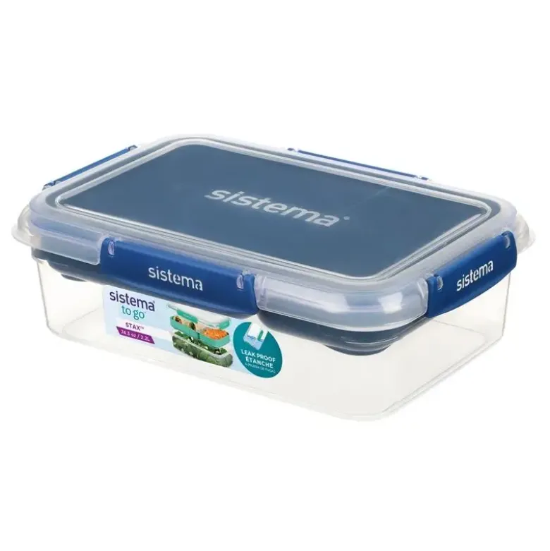 Sistema Rectangle Stax to go madkasse 2,2L Blå