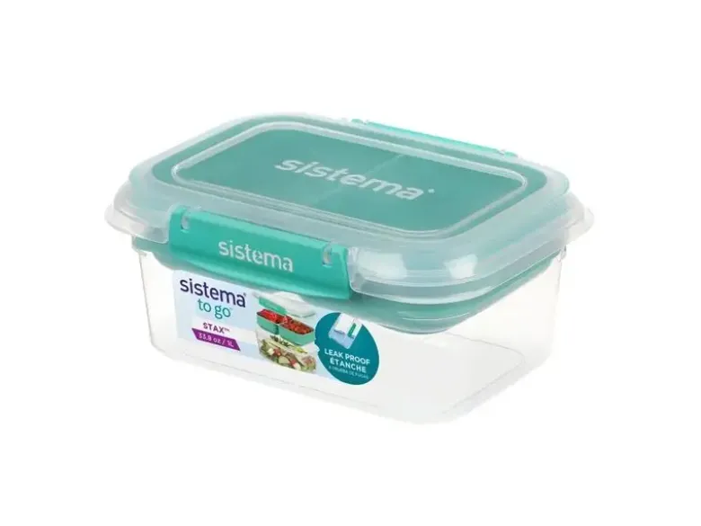 Sistema Rectangle Stax To Go madkasse 1L Aqua