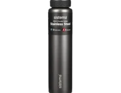 Sistema Stainless Steel drikkeflaske 280 ml Mørkegrå