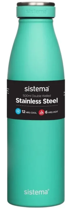 Sistema Stainless Steel drikkeflaske 500 ml tyrkis