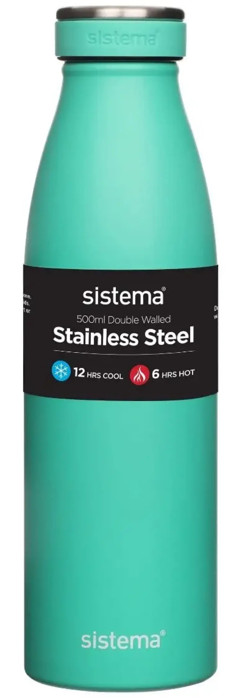 Sistema Stainless Steel drikkeflaske 500 ml tyrkis