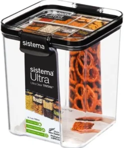Sistema Tritan Ultra Square opbevaringsbøtte 920 ml