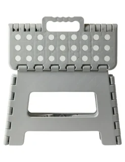 Skammel fodbar med 29x22x22 cm plast lysegrå