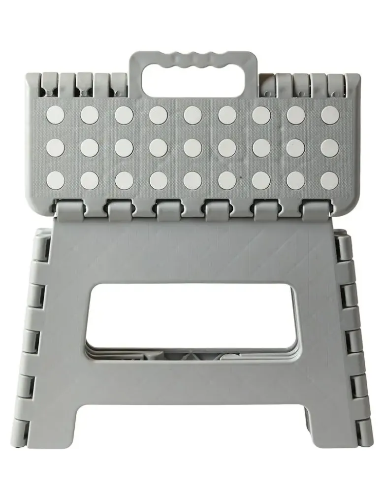 Skammel fodbar med 29x22x22 cm plast lysegrå