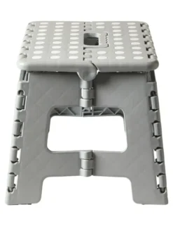 Skammel fodbar med 29x22x22 cm plast lysegrå
