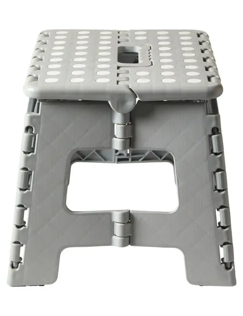 Skammel fodbar med 29x22x22 cm plast lysegrå