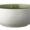 Skål North 11 cm Matte white/Shiny moss
