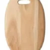 Skærebræt oval med saftrille 28x42x1,5 cm akacietræ olieret
