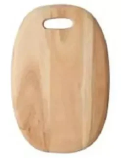 Skærebræt oval 14x20x1,5 cm akacietræ olieret