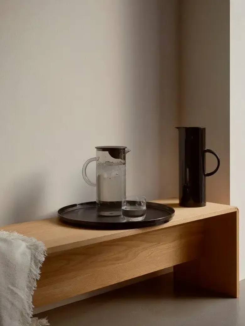 Stelton EM Serveringsbakke Ø40 cm sort