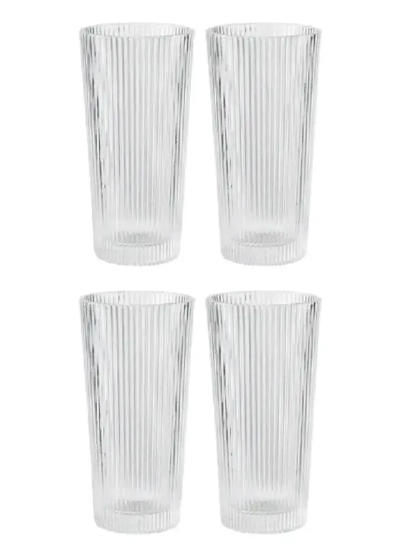 Stelton Pilastro Long Drink 30cl, 4 stk.