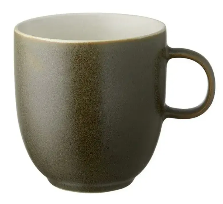 Studio Round Krus grøn/hvid 33cl.