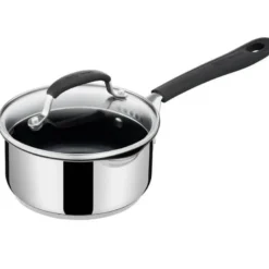 Tefal Jamie Oliver Quick & Easy SS kasserolle med glaslåg og indbygget sigte Ø16 cm / 1,4 liter