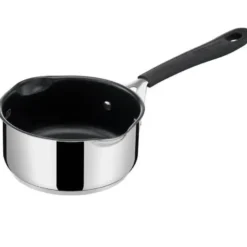 Tefal Jamie Oliver Quick & Easy SS kasserolle med glaslåg og indbygget sigte Ø16 cm / 1,4 liter