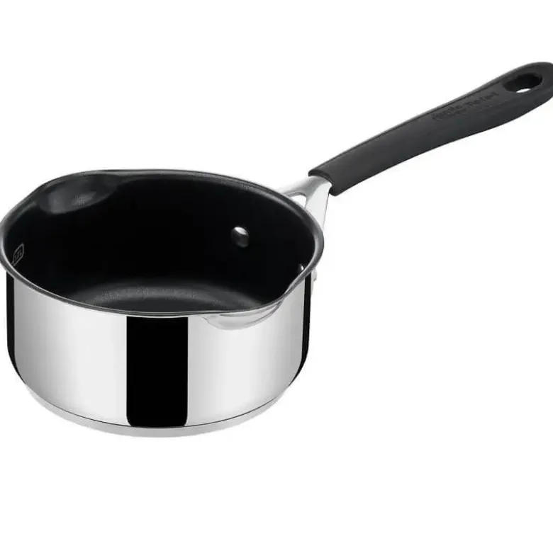 Tefal Jamie Oliver Quick & Easy SS kasserolle med glaslåg og indbygget sigte Ø16 cm / 1,4 liter