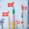 TheClayPlay Fun Træflag - H14 cm