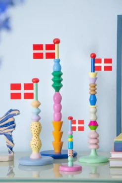 TheClayPlay Fun Træflag - H14 cm