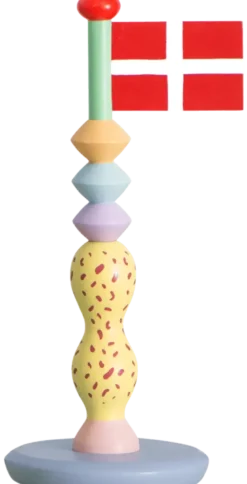 TheClayPlay Pashtel Træflag - h24 cm