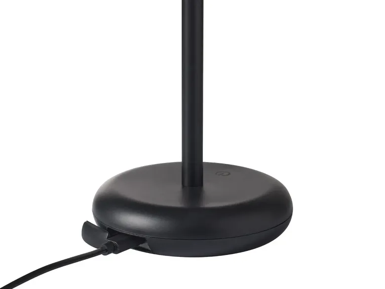 Toscana Genopladelig bordlampe sort