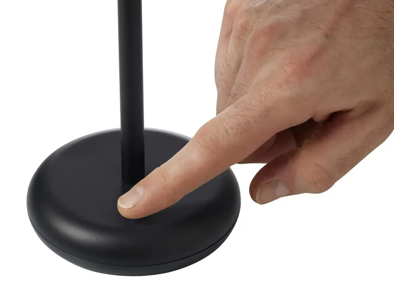 Toscana Genopladelig bordlampe sort