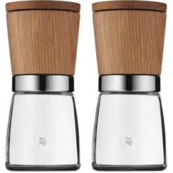 WMF kværnsæt H13,5 cm i eg og glas