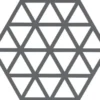 Zone Triangle Bordskåner grå silikone