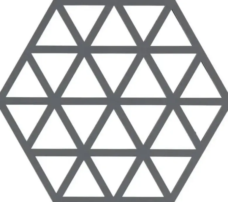 Zone Triangle Bordskåner grå silikone